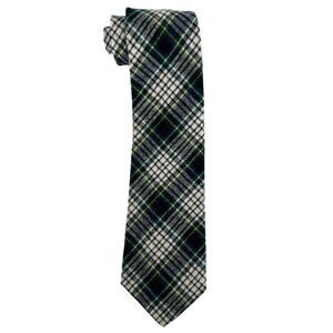 70s plaid wool neck tie Golden Clasp Prince Consort 1970s vintage
